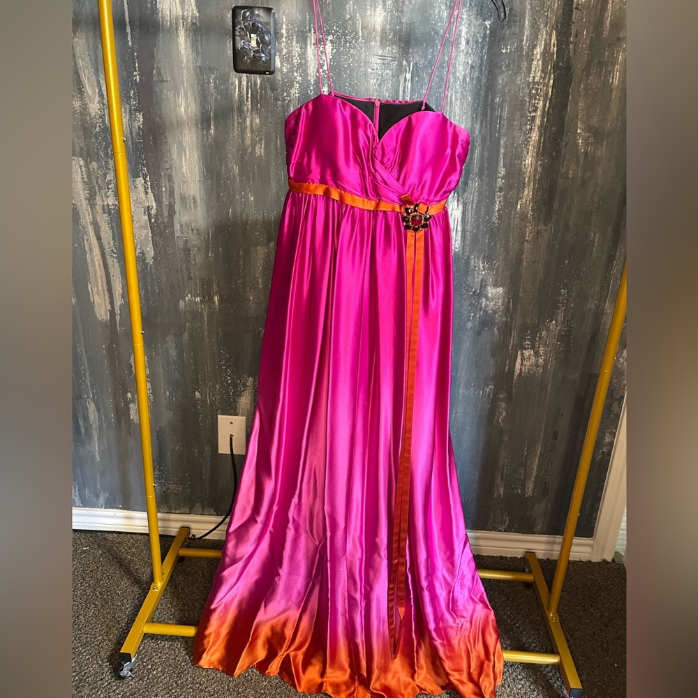 Long Hot Pink Dress